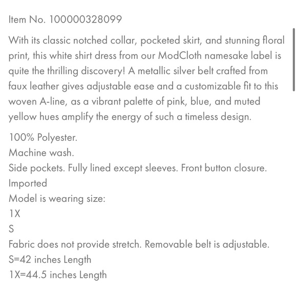 NWT ModCloth “Exciting Find” Shirt Dress - Picture 6 of 7